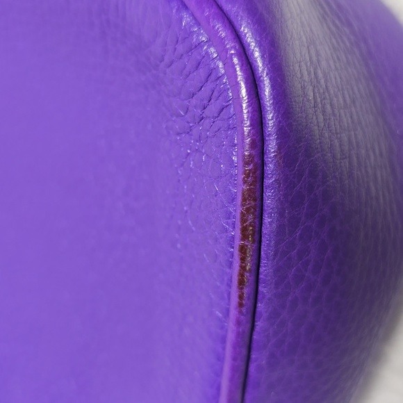 Coach Small Pebbled Leather Chain Pouchette - Picture 7 of 7